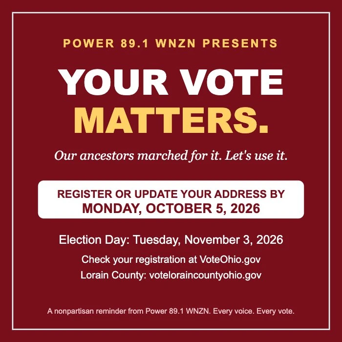 Your Vote Matters. Register or update your address by Monday, October 5, 2026. Election Day is Tuesday, November 3.